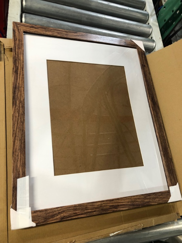 Photo 2 of *Used* SESEAT 18 x 22 Picture Frame Rustic Brown, Display Pictures for Wall and Tabletop, 1 Pack Brown 