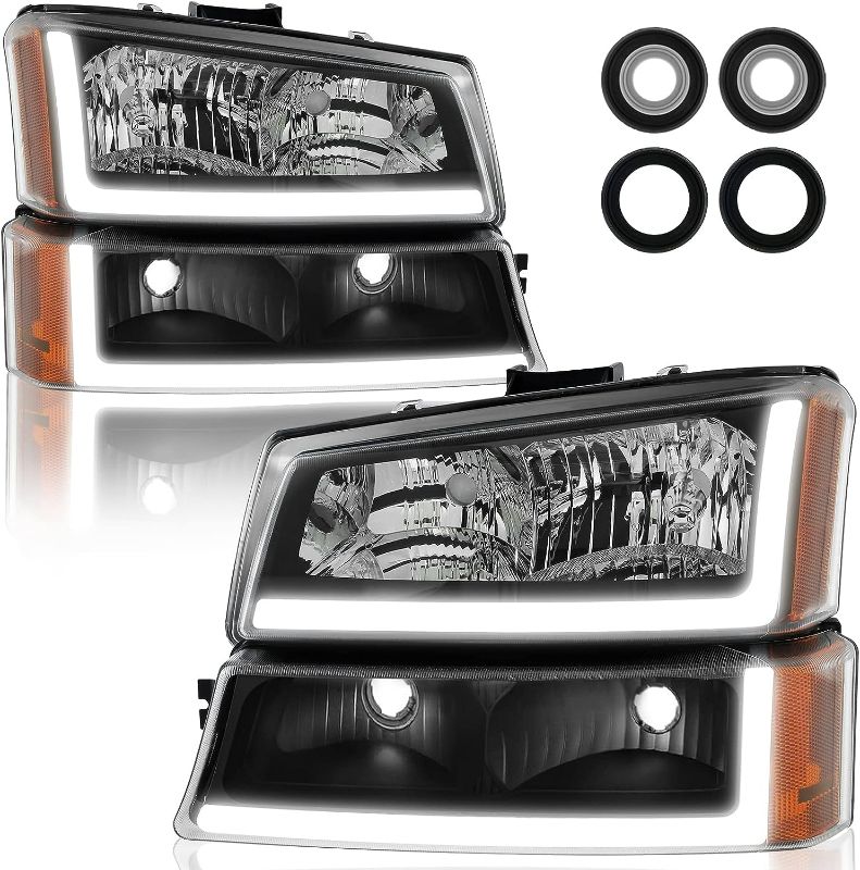 Photo 1 of GORWARE Headlight Assembly w/LED DRL -For:2003-2006 Chevy Silverado **LOOK NEW**