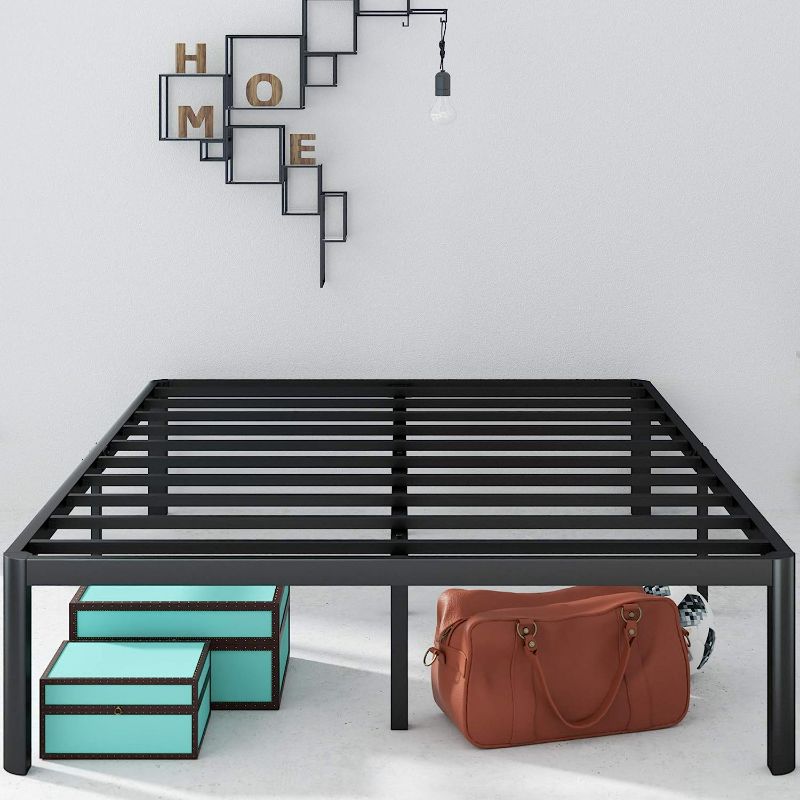 Photo 1 of * item incomplete * missing rails *
ZINUS Queen Metal Platform Bed Frame 16"