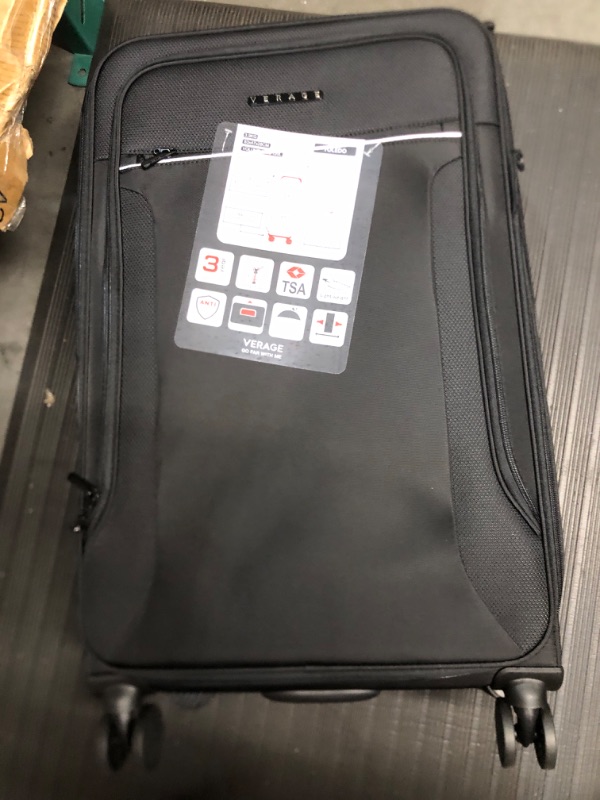 Photo 1 of VERAGE Toledo 2 Pieces Luggage Set BLACK **LOOKS BRAND NEW**