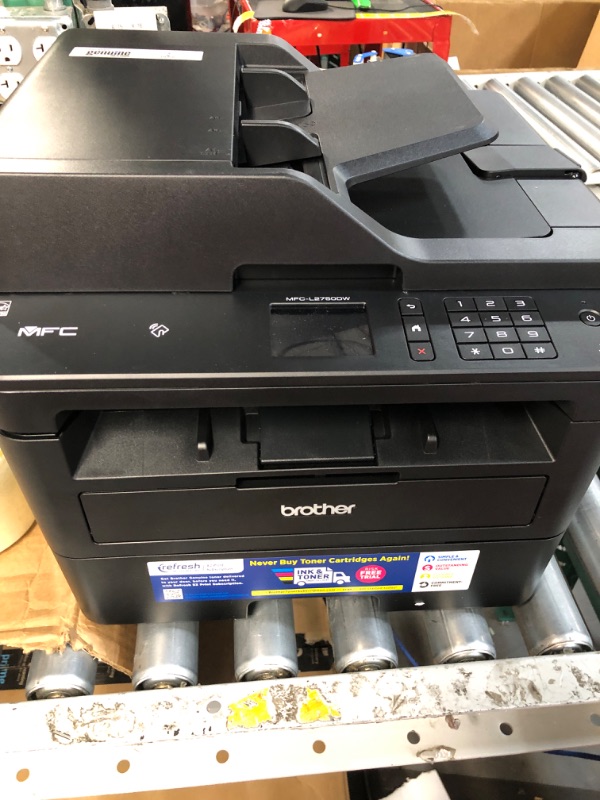 Photo 2 of Brother Monochrome Laser Printer, Compact Multifunction Printer and Copier, DCPL2550DW, Refresh Subscription and Amazon Dash Replenishment Ready, Black New Model: DCPL2550DW