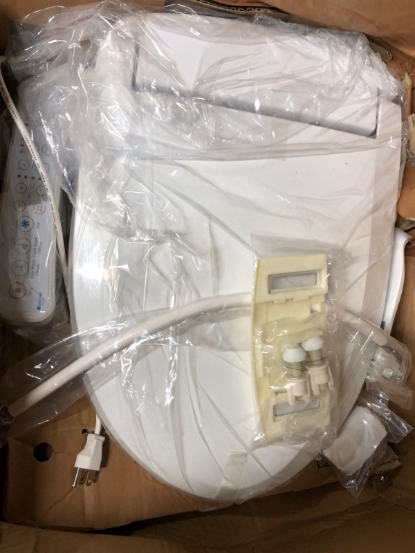 Photo 1 of * item used and dirty * needs to be cleaned *
Brondell CL510-EW Swash CL510 Electric Bidet Toilet Heated Seat, Oscillating Stainless Steel Nozzle