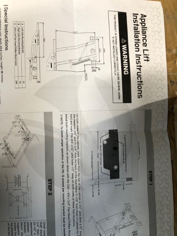 Photo 3 of (2- Pack) Mixer Lift for Cabinet-Appliance Lift-Heavy Duty Appliance Lift Assist Kitchen Cabinet Mechanism with Soft-Close for Small Kitchen Appliances, Zinc