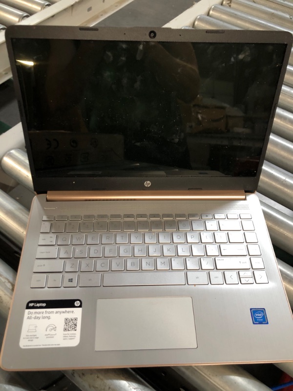 Photo 2 of **NO CHARGER**
[READ NOTES]
 HP 14 Laptop, Intel Celeron N4020, 4 GB RAM, 64 GB Storage, 14-inch Micro-edge HD Display