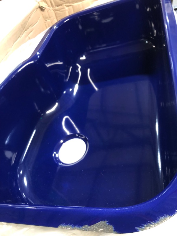 Photo 2 of **DAMAGED EDGE, SEE PHOTO** Houzer PCH-3700 NB Sink, Navy Blue