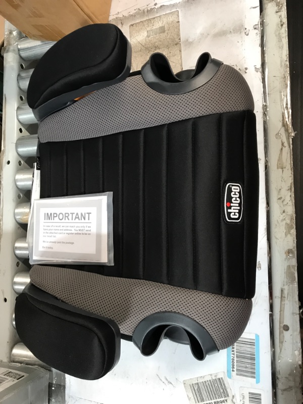 Photo 2 of Chicco GoFit Backless Booster Car Seat  40-110 lbs. | Shark/Black/Grey **LOOKS NEW**