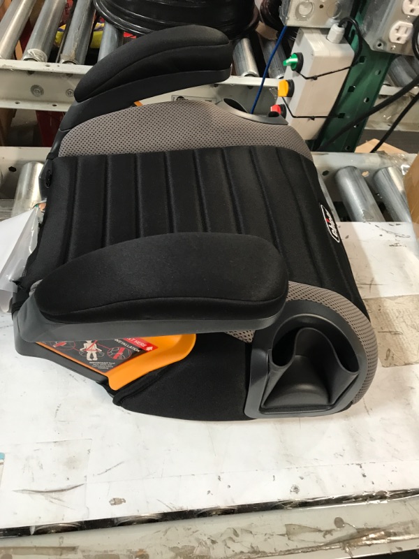 Photo 4 of Chicco GoFit Backless Booster Car Seat  40-110 lbs. | Shark/Black/Grey **LOOKS NEW**