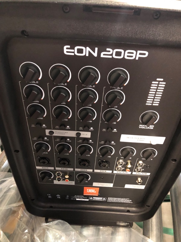Photo 1 of JBL Professional EON208P Portable All-in-One 2-way PA System with 8-Channel Mixer and Bluetooth 8" Speaker Speaker