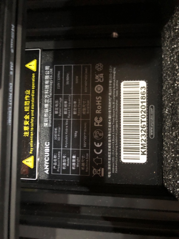 Photo 1 of Anycubic Kobra Max 3D Printer, Smart Auto Leveling with Self-Developed ANYCUBIC LeviQ Leveling and Filament Run-Out Detection, Large Build Size 17.7" x 15.7" x 15.7"