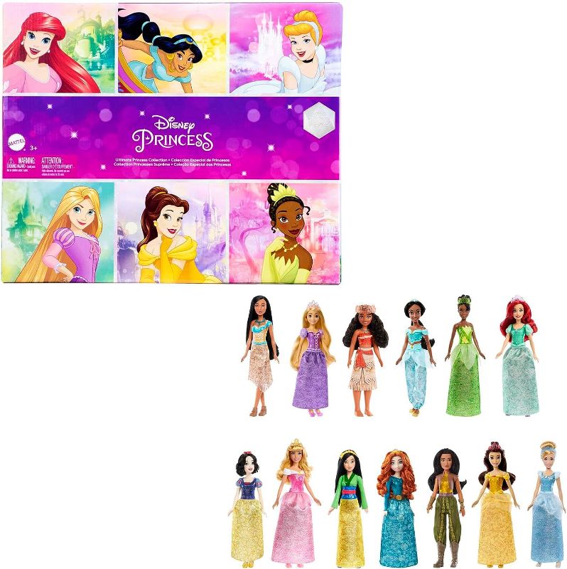 Photo 1 of Disney Princess Fashion Doll Gift Set with 13 Dolls