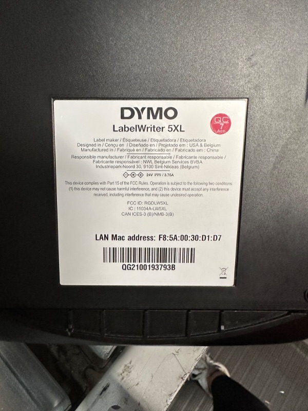 Photo 6 of DYMO LabelWriter 5XL Label Printer 