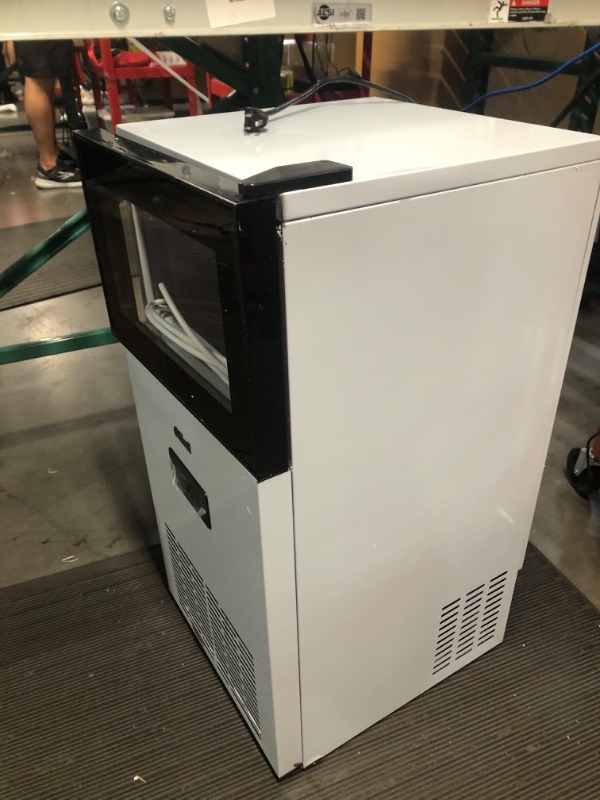 Photo 3 of Commercial Ice Maker Machine 130LBS/24H with 35LBS Storage Bin, Stainless steel