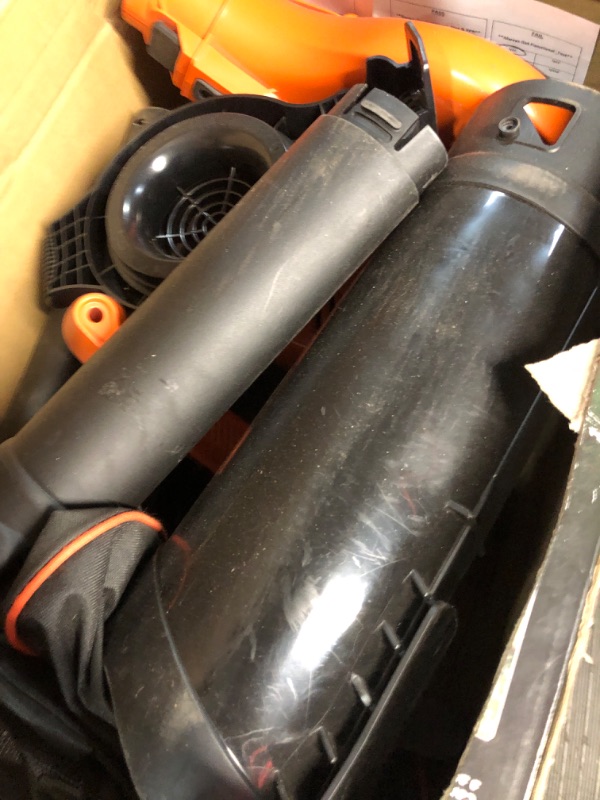 Photo 5 of *USED* BLACK+DECKER 3-in-1 Corded Electric Leaf Blower, Leaf Vacuum, Mulcher (BEBL7000)