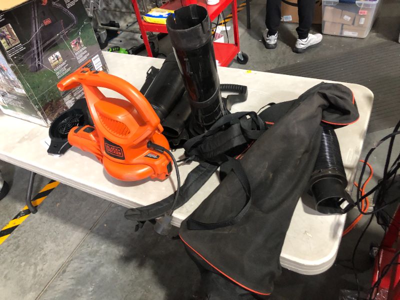 Photo 3 of *USED* BLACK+DECKER 3-in-1 Corded Electric Leaf Blower, Leaf Vacuum, Mulcher (BEBL7000)