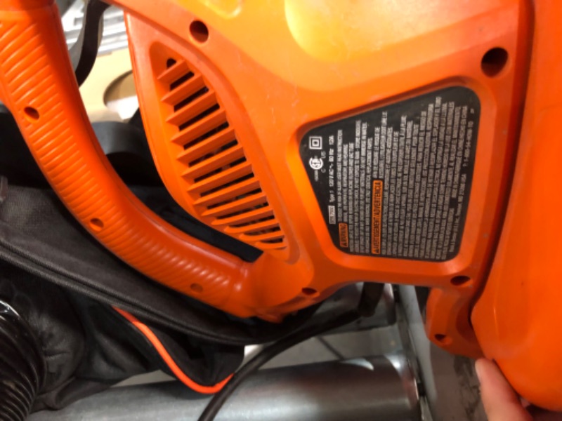 Photo 1 of **PARTS ONLY** BLACK+DECKER 3-in-1 Electric Leaf Blower, Leaf Vacuum, Mulcher (BEBL7000)