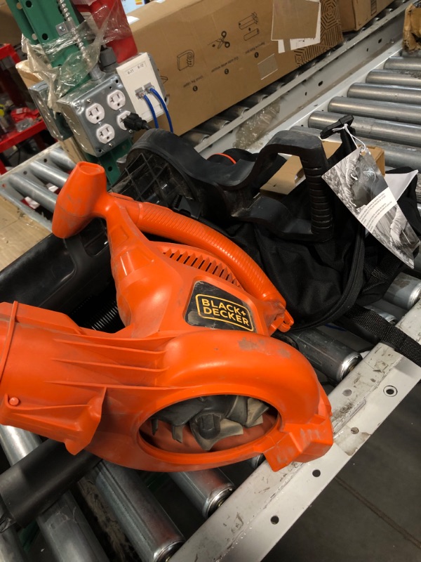 Photo 1 of **PARTS ONLY** BLACK+DECKER 3-in-1 Electric Leaf Blower, Leaf Vacuum, Mulcher (BEBL7000)