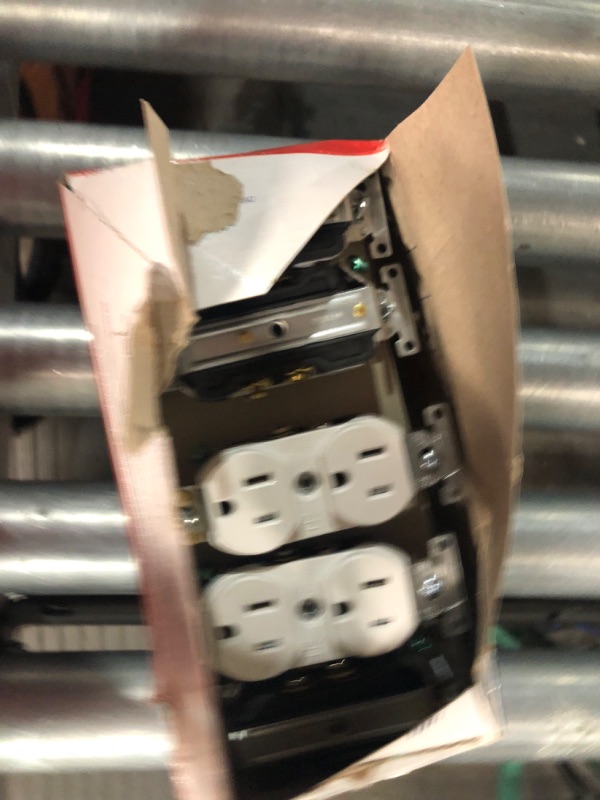 Photo 1 of 15 Amp Tamper Resistant Duplex Outlet - White