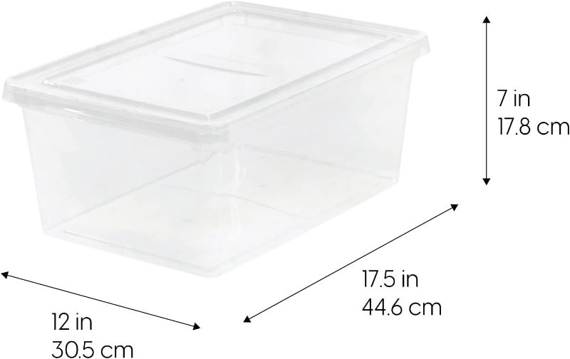 Photo 1 of  17.5 Qt Plastic Storage Container Bin with Latching Lid, 2Pack