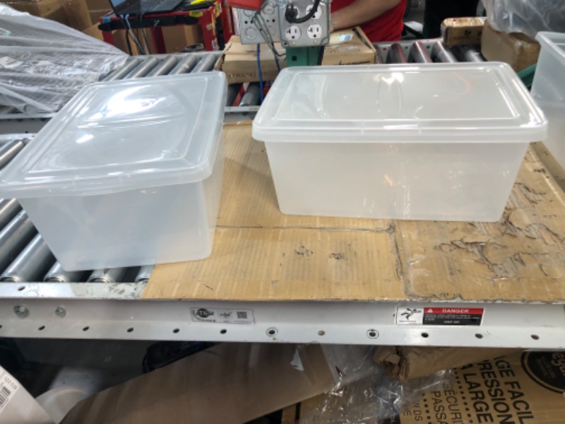 Photo 1 of  17.5 Qt Plastic Storage Container Bin with Latching Lid, 2Pack