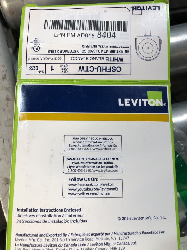 Photo 3 of **STOCK PHOTO IS A REFERNCE ONLY**  EverElectrix Ceiling Occupancy Motion Sensor, Passive Infrared Technology, High Bay Fixture Mount 360 Degree, Hard-Wired, 120-277 VAC, Commercial/Industrial Grade, 1 Pack