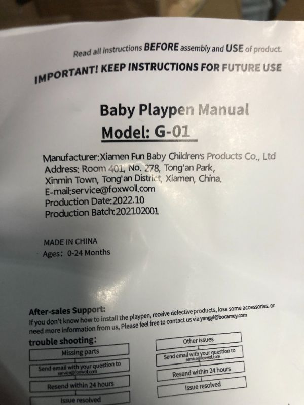Photo 1 of Baby Playpen 50x50 Inches, Large Baby Playpen with Door, Pull Ring & Storage Bag, Indoor & Outdoor Play Yard, Playpen for Babies and Toddlers - Sturdy and Safe for Kids Activity (Light Grey)