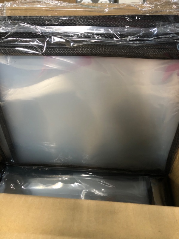 Photo 1 of Colarr 120 Pcs Job Ticket Holder Dry Erase Pockets for 8.5 x 11 Inch Paper Double Side Reusable Plastic Black Dry Erase Sheet Sleeves Clear Order Ticket for Office Classroom Document Supplies