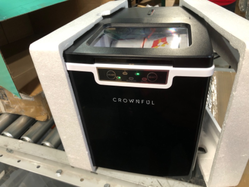 Photo 7 of ***UNTESTED - SEE NOTES***
CROWNFUL Ice Maker Countertop Machine, 9 Bullet Ice Cubes Ready in 8 Minutes