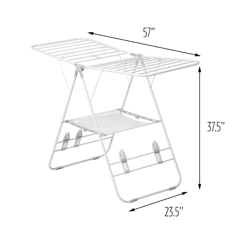 Photo 1 of ***BENT - SEE PICTURES***
Honey-Can-Do Heavy Duty Gullwing Drying Rack, White