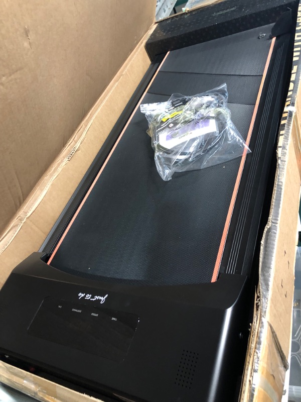 Photo 2 of **PARTS ONLY, NON-FUNCTIONAL** Under Desk Treadmill TODO 2 in 1 Walking Pad Portable Walking Jogging Running Machine Slim Flat LED Display and Remote Control Black