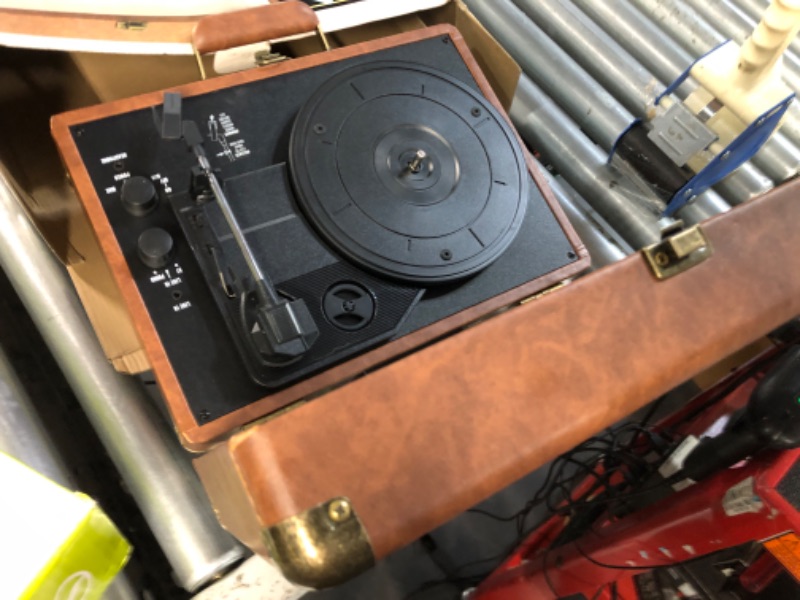 Photo 2 of Victrola Vintage 3-Speed Bluetooth Portable Suitcase Record Player with Built-in Speakers