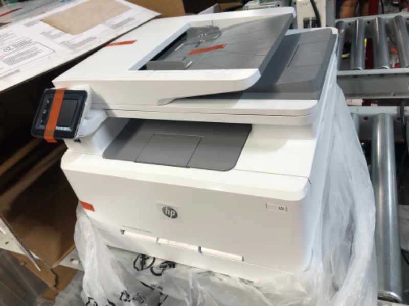 Photo 3 of HP Color LaserJet Pro M283fdw Wireless All-in-One Laser Printer, Remote Mobile Print, Scan & Copy, Duplex Printing, Works with Alexa (7KW75A), White