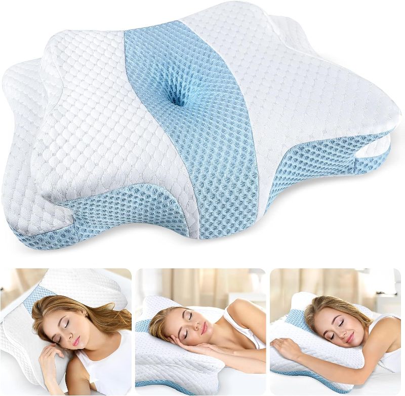 Photo 1 of CHxxy Adjustable Memory Foam Cervical Pillow,Neck Pillow