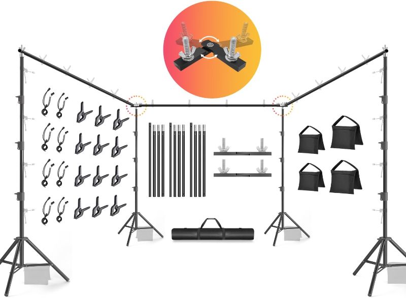 Photo 1 of **SEE NOTES**  imoStudio (Heavy Duty) 30 ft. Max Wide x 9.7 ft. Max Tall Backdrop Stand Background Support System, 360°