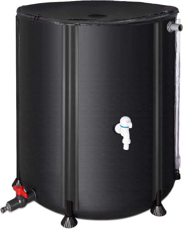 Photo 1 of **SEE NOTES**  USED - Collapsible Rain Barrel, Portable Water Storage Tank (53 gal, Black)