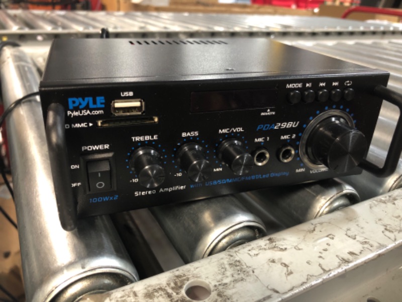 Photo 3 of Pyle Wireless Bluetooth Stereo Power Amplifier 