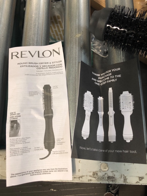 Photo 2 of REVLON One Step Root Booster Round Brush Dryer and Hair Styler | Fight Frizz and Add Volume, (1-1/2 in)