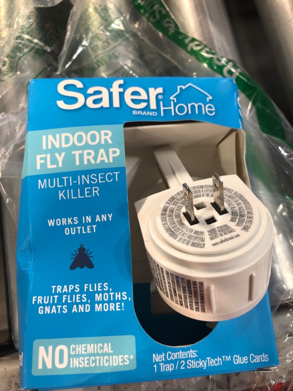 Photo 2 of Safer Home Indoor Plug-In Fly Trap for Flies, Fruit Flies, Moths, Gnats, and Other Flying Insects – 400 Sq Ft of Protection