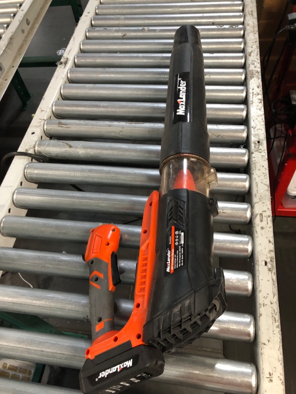 Photo 2 of Leaf Blower Cordless with Battery Orange