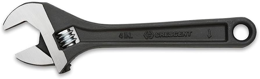 Photo 1 of Crescent 4" Adjustable Black Oxide Wrench - Carded - AT24VS