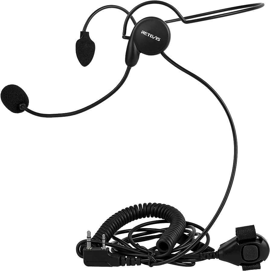 Photo 1 of Retevis Behind-The-Head Walkie Talkie Headset 