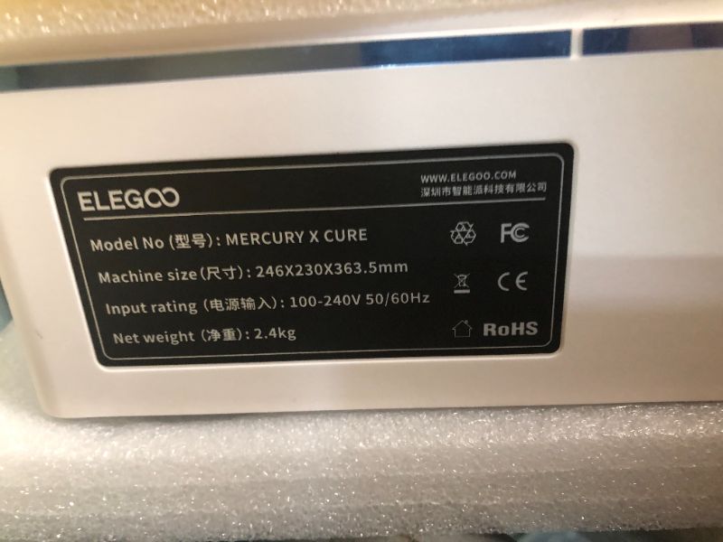 Photo 4 of *****FOR PARTS ONLY*****
ELEGOO Mercury X Bundle with Separate Washing Station and Curing Station for Large Resin 3D Prints, Compatible with Saturn, Mars MSLA 3D Printers