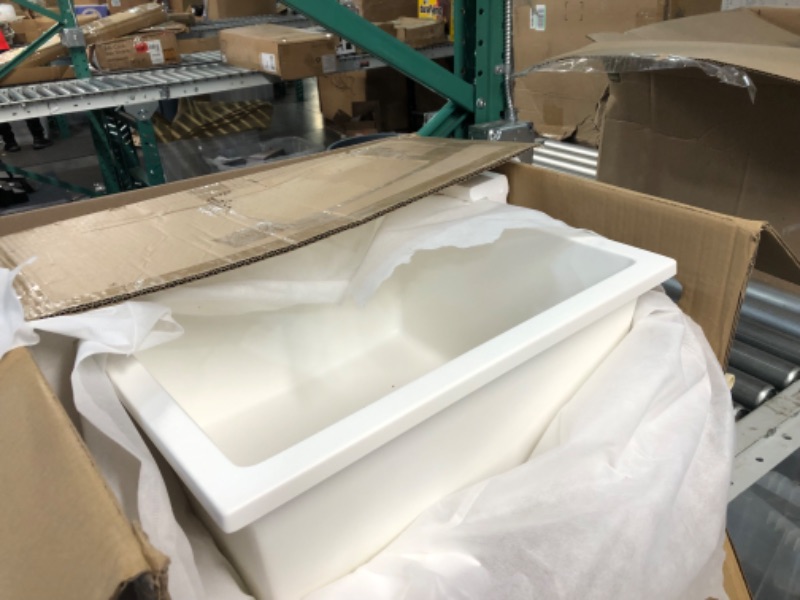 Photo 3 of 17 Inch Bar Sink Undermount - VASOYO 17"x19" White Undermount Kitchen Sink