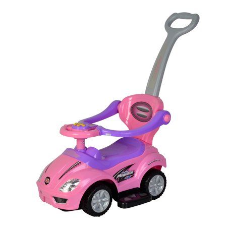 Photo 1 of Chromewheels Kids 3 in 1 Ride on with Push Bar - Pink
