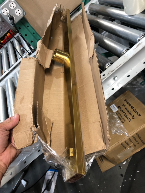 Photo 2 of ***USED***
Sharp-tec 28 inch Linear Shower Drain, Gold Rectangular Floor Drain (Drain Base is Not Included) Gold 28 inch