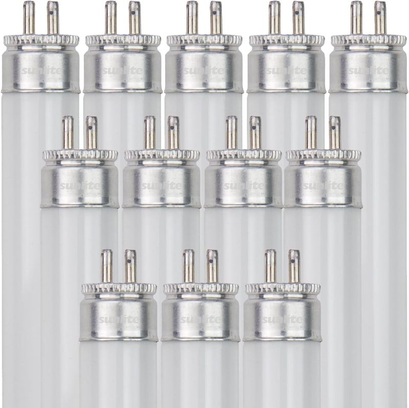 Photo 1 of SUNLITE F21T5/835/12PK T5 HIGH PERFORMANCE MINI BI-PIN (G5) BASE STRAIGHT TUBE LIGHT BULB (12 PACK)
