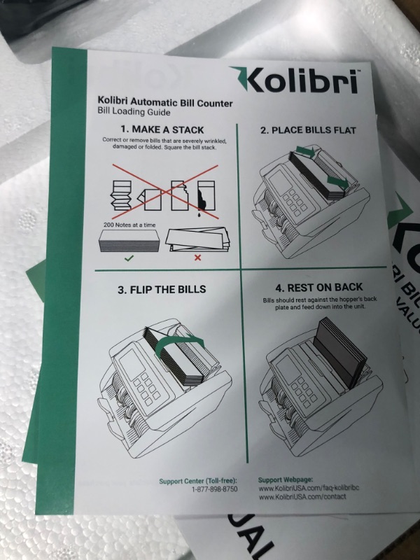 Photo 8 of Kolibri Money Counter Machine  with LCD Display,3-year warranty Pack of 1