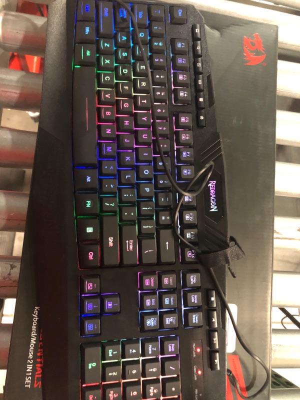 Photo 3 of Redragon S101 Gaming Keyboard, M601 Mouse, RGB Backlit Gaming Keyboard, Programmable Backlit Gaming Mouse, Value Combo Set [New Version] Black