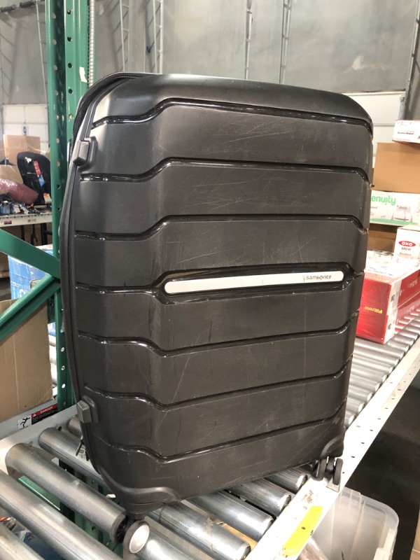 Photo 1 of ***SEE NOTES***
Samsonite Freeform Hardside Expandable with Double Spinner Wheels, Checked-Large 28-Inch, Black Checked-Large 28-Inch Black