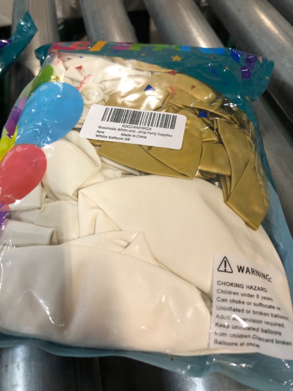 Photo 3 of Bag of Balloons - 72 ct. (TWO PACK) GOLD AND CREAM