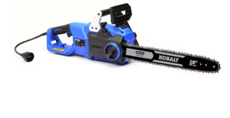 Photo 1 of Kobalt A011038 18-in Corded Electric Chainsaw BLUE